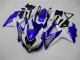 Kit Completo Carenagem Moto Suzuki GSXR 600 / 750 K8 2008-2010 - Branco Azul Kit Completo Carenagem Moto Suzuki GSXR 600 / 750 K8 2008-2010 - Branco Azul