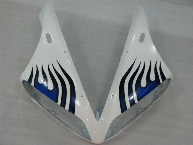 Carenagem Moto Yamaha R1 2004-2006 - Branco Azul Chama Carenagem Moto Yamaha R1 2004-2006 - Branco Azul Chama