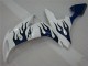 Carenagem Moto Yamaha R1 2004-2006 - Branco Azul Chama Carenagem Moto Yamaha R1 2004-2006 - Branco Azul Chama