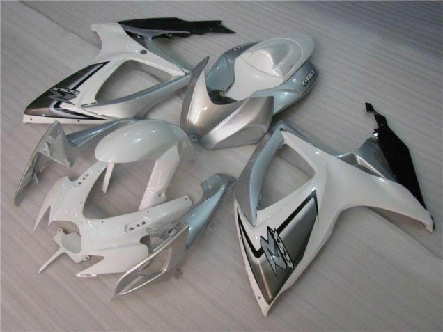 Kits Carenagem Moto Suzuki GSXR 600 / 750 K6 2006-2007 - Branco Prata Kits Carenagem Moto Suzuki GSXR 600 / 750 K6 2006-2007 - Branco Prata