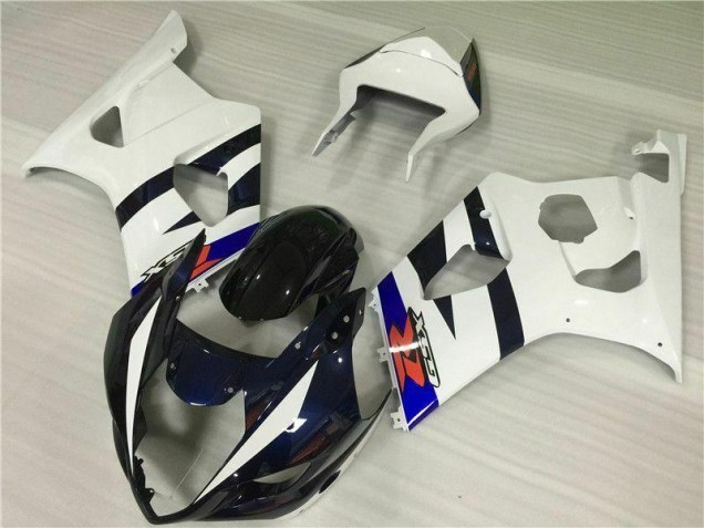 Kits Carenagem Moto Suzuki GSXR 1000 K3 2003-2004 - Branco Preto