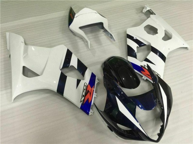 Kits Carenagem Moto Suzuki GSXR 1000 K3 2003-2004 - Branco Preto