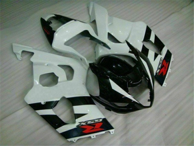 Moto Plásticos Suzuki GSXR 1000 K3 2003-2004 - Branco Preto Moto Plásticos Suzuki GSXR 1000 K3 2003-2004 - Branco Preto