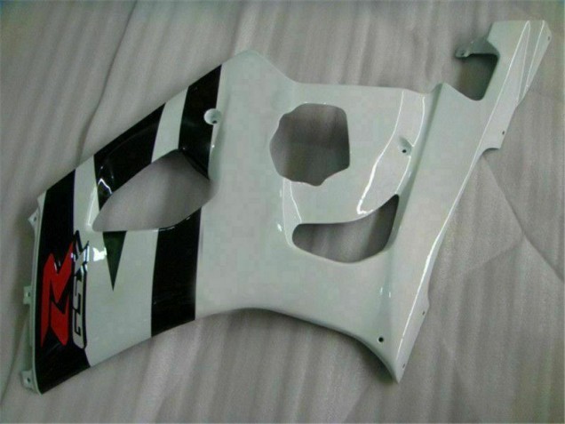 Moto Plásticos Suzuki GSXR 1000 K3 2003-2004 - Branco Preto Moto Plásticos Suzuki GSXR 1000 K3 2003-2004 - Branco Preto
