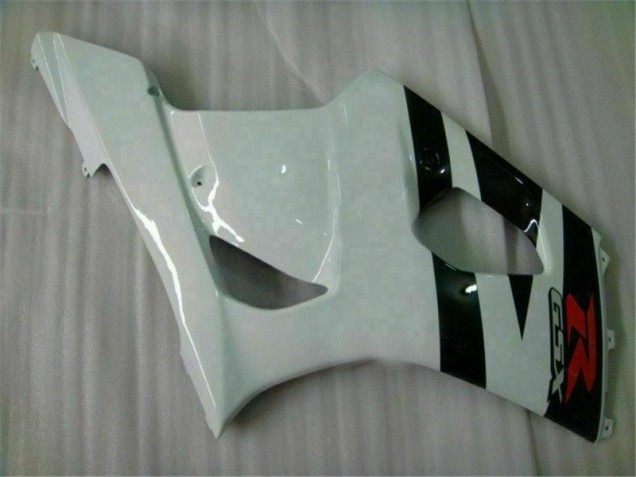 Moto Plásticos Suzuki GSXR 1000 K3 2003-2004 - Branco Preto Moto Plásticos Suzuki GSXR 1000 K3 2003-2004 - Branco Preto