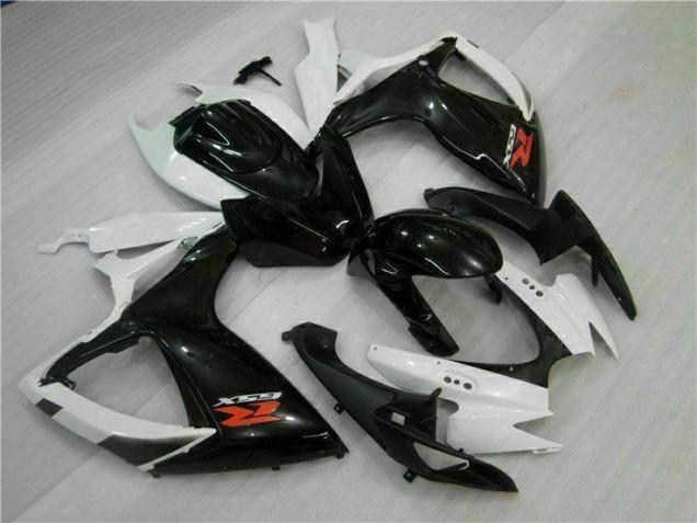 Abs Motocicleta Plásticos Suzuki GSXR 600 / 750 K6 2006-2007 - Branco Preto Abs Motocicleta Plásticos Suzuki GSXR 600 / 750 K6 2006-2007 - Branco Preto