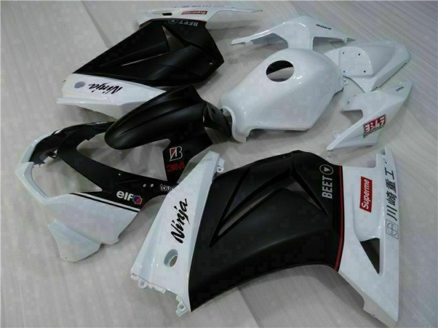 Kits Carenagem Moto Kawasaki EX250 2008-2012 - Branco Preto Ninja Kits Carenagem Moto Kawasaki EX250 2008-2012 - Branco Preto Ninja