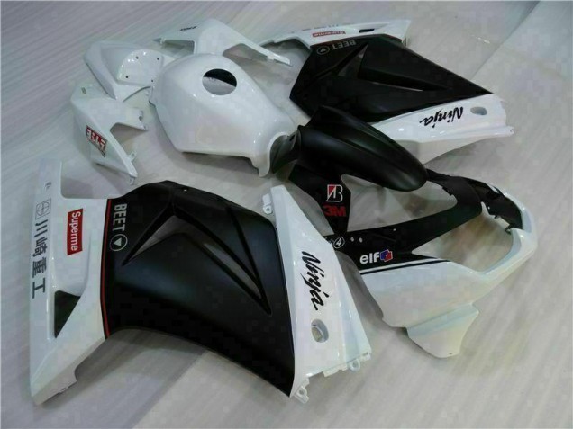 Kits Carenagem Moto Kawasaki EX250 2008-2012 - Branco Preto Ninja Kits Carenagem Moto Kawasaki EX250 2008-2012 - Branco Preto Ninja