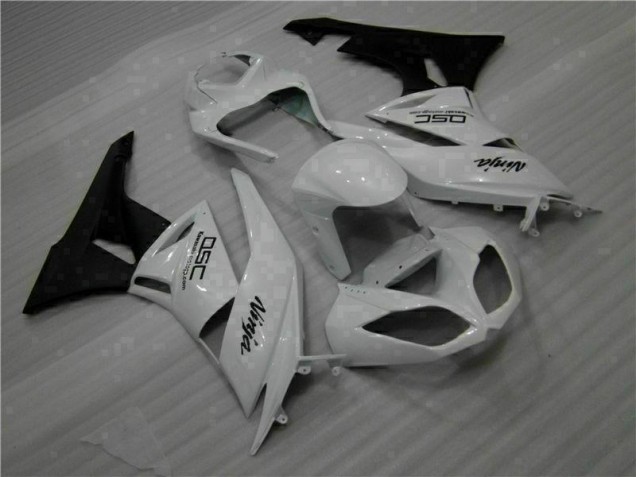 Carenagem Moto Kawasaki ZX6R 2009-2012 - Branco Preto Ninja Carenagem Moto Kawasaki ZX6R 2009-2012 - Branco Preto Ninja