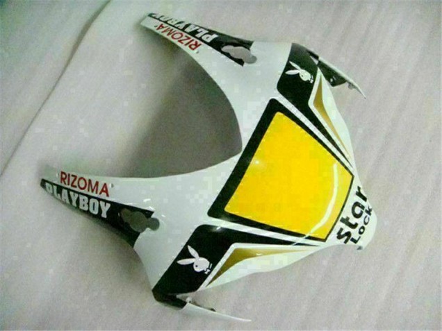 Abs Carenagem Moto Honda CBR 1000RR 2008-2011 - Branco Preto Playboy Abs Carenagem Moto Honda CBR 1000RR 2008-2011 - Branco Preto Playboy