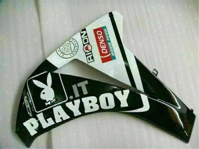 Abs Carenagem Moto Honda CBR 1000RR 2008-2011 - Branco Preto Playboy Abs Carenagem Moto Honda CBR 1000RR 2008-2011 - Branco Preto Playboy