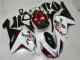 Carenagem Moto Kawasaki ZX6R 2007-2008 - Branco Preto Vermelho Carenagem Moto Kawasaki ZX6R 2007-2008 - Branco Preto Vermelho