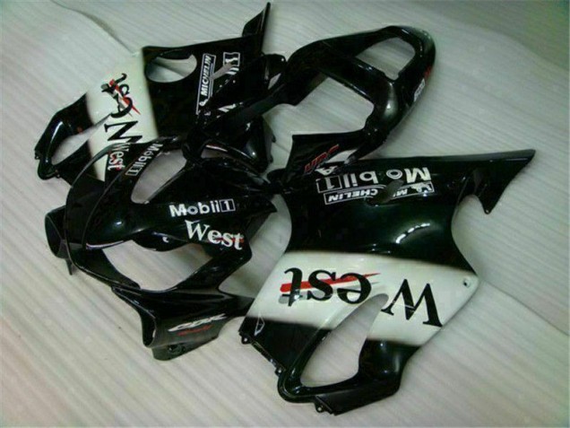Carenagem Moto Honda CBR 600 F4i 2001-2003 - Branco Preto West Carenagem Moto Honda CBR 600 F4i 2001-2003 - Branco Preto West