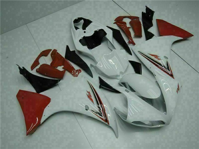 Carenagem Moto Yamaha R1 2009-2011 - Branco Vermelho Carenagem Moto Yamaha R1 2009-2011 - Branco Vermelho