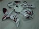 Carenagem Moto Yamaha R1 2004-2006 - Branco Vermelho Chama Carenagem Moto Yamaha R1 2004-2006 - Branco Vermelho Chama