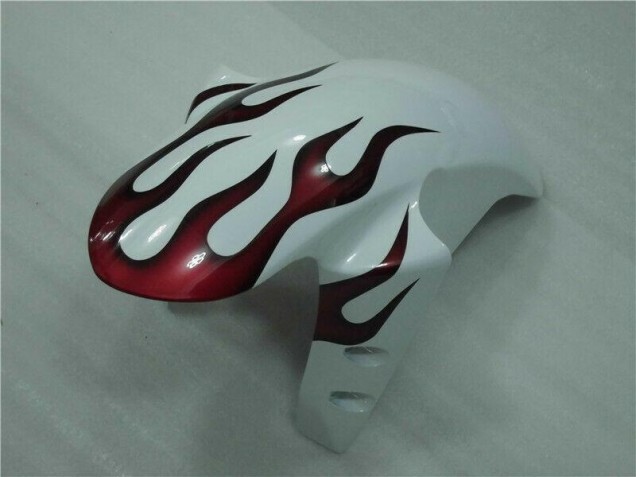 Carenagem Moto Yamaha R1 2004-2006 - Branco Vermelho Chama Carenagem Moto Yamaha R1 2004-2006 - Branco Vermelho Chama