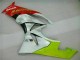 Carenagem Moto Kawasaki ZX6R 2009-2012 - Branco Vermelho H. Energy