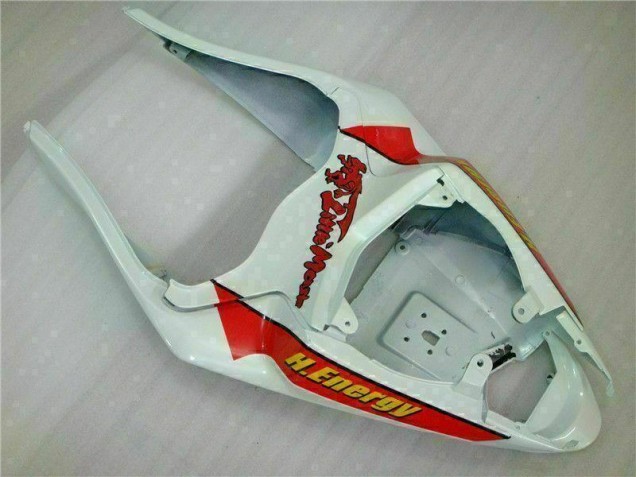 Carenagem Moto Kawasaki ZX6R 2009-2012 - Branco Vermelho H. Energy