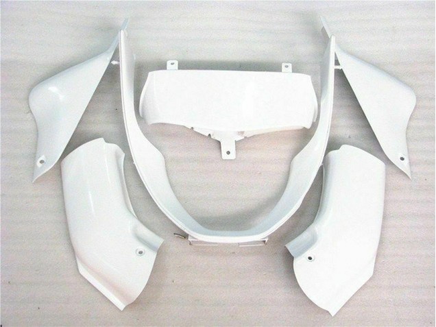 Carenagem Moto Kawasaki ZX6R 2000-2002 - Brilhante Branco Carenagem Moto Kawasaki ZX6R 2000-2002 - Brilhante Branco
