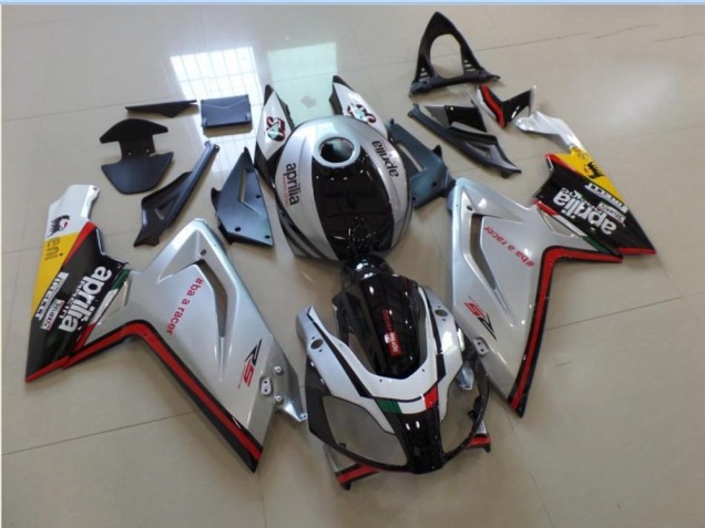 Carenagem Moto Aprilia RS 125 2006-2011 - Prata Preto Vermelho Carenagem Moto Aprilia RS 125 2006-2011 - Prata Preto Vermelho