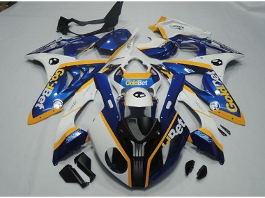 Carenagem Moto BMW S1000RR 2009-2014 - Preto Azul Branco GoldBet