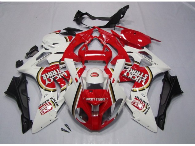 Carenagem Moto BMW S1000RR 2009-2014 - Vermelho Branco Lucky Strike Carenagem Moto BMW S1000RR 2009-2014 - Vermelho Branco Lucky Strike