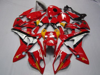 Carenagem Moto BMW S1000RR 2009-2014 - Vermelho Branco