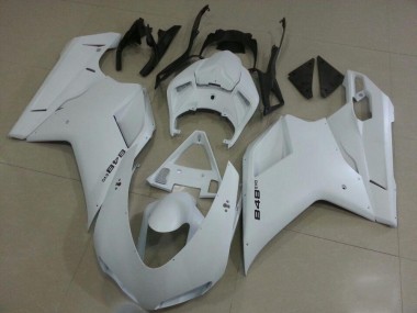 Carenagem Moto Ducati 848 1098 1198 2007-2014 - Fosco Branco