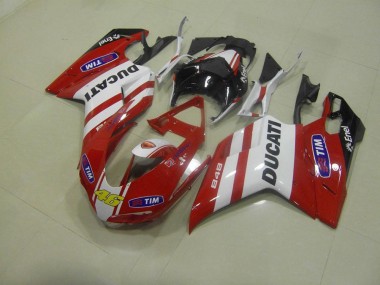 Carenagem Moto Ducati 848 1098 1198 2007-2014 - Vermelho 46