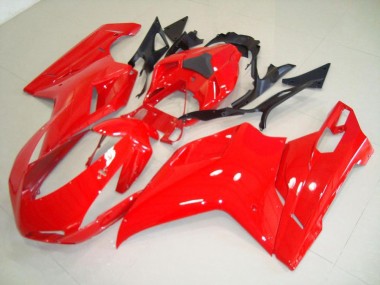 Carenagem Moto Ducati 848 1098 1198 2007-2014 - Vermelho