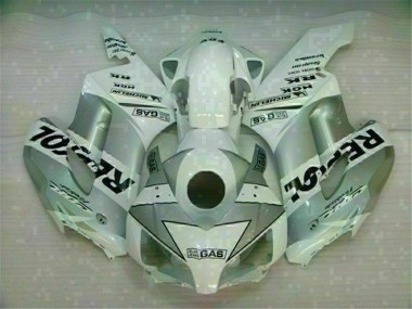 Carenagem Moto Honda CBR 1000RR 2004-2005 - Branco Prata Repsol