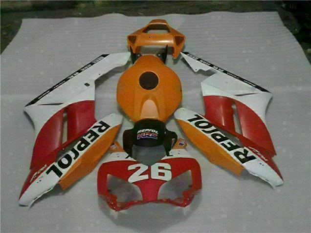 Carenagem Moto Honda CBR 1000RR 2004-2005 - Laranja Vermelho Repsol 26 Carenagem Moto Honda CBR 1000RR 2004-2005 - Laranja Vermelho Repsol 26