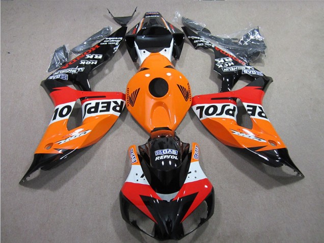 Carenagem Moto Honda CBR 1000RR 2006-2007 - Laranja Repsol Carenagem Moto Honda CBR 1000RR 2006-2007 - Laranja Repsol
