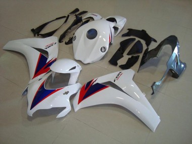 Carenagem Moto Honda CBR 1000RR 2008-2011 - Branco Azul Estilo OEM