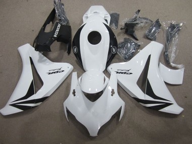 Carenagem Moto Honda CBR 1000RR 2008-2011 - Branco Preto Fireblade