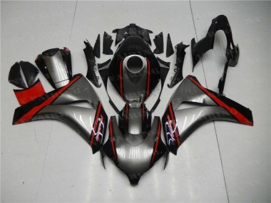 Carenagem Moto Honda CBR 1000RR 2008-2011 - Cinzento Vermelho Preto