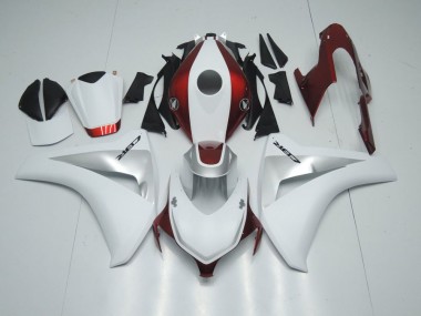 Carenagem Moto Honda CBR 1000RR 2008-2011 - Doce Vermelho Branco & Prata