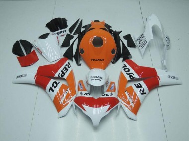 Carenagem Moto Honda CBR 1000RR 2008-2011 - Laranja Branco Vermelho Repsol