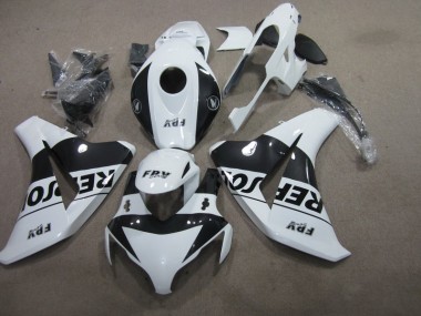 Carenagem Moto Honda CBR 1000RR 2008-2011 - Preto Branco Repsol