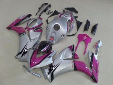 Carenagem Moto Honda CBR 1000RR 2012-2016 - Prata Rosa