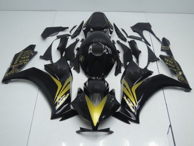 Carenagem Moto Honda CBR 1000RR 2012-2016 - Preto Brilhante & Ouro