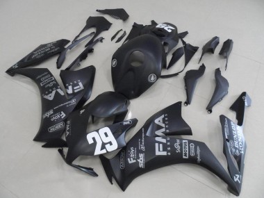 Carenagem Moto Honda CBR 1000RR 2012-2016 - Preto Fosco Cinzento Decalques 29