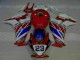 Carenagem Moto Honda CBR 1000RR 2012-2016 - Vermelho Branco Azul 23 Carenagem Moto Honda CBR 1000RR 2012-2016 - Vermelho Branco Azul 23