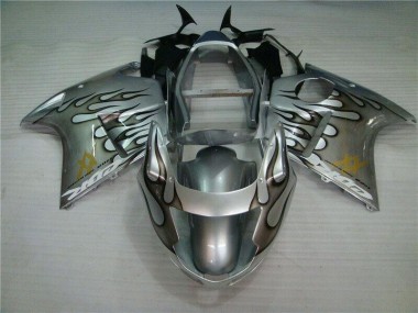Carenagem Moto Honda CBR 1100 XX 1996-2007 - Chama Prata Cinzento