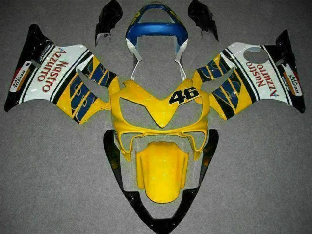 Carenagem Moto Honda CBR 600 F4i 2001-2003 - Amarelo Branco