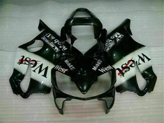 Carenagem Moto Honda CBR 600 F4i 2001-2003 - Branco Preto West Carenagem Moto Honda CBR 600 F4i 2001-2003 - Branco Preto West
