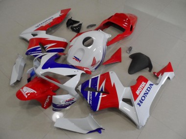 Carenagem Moto Honda CBR 600RR 2005-2006 - Branco Azul Vermelho Motul HRC