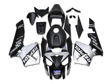 Carenagem Moto Honda CBR 600RR 2005-2006 - Prata Repsol Preto