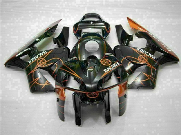 Carenagem Moto Honda CBR 600RR 2005-2006 - Preto Laranja BACARDI Carenagem Moto Honda CBR 600RR 2005-2006 - Preto Laranja BACARDI