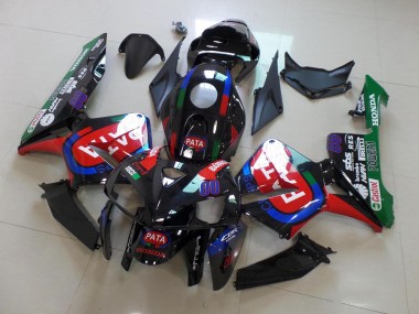 Carenagem Moto Honda CBR 600RR 2005-2006 - Preto Vermelho Pata
